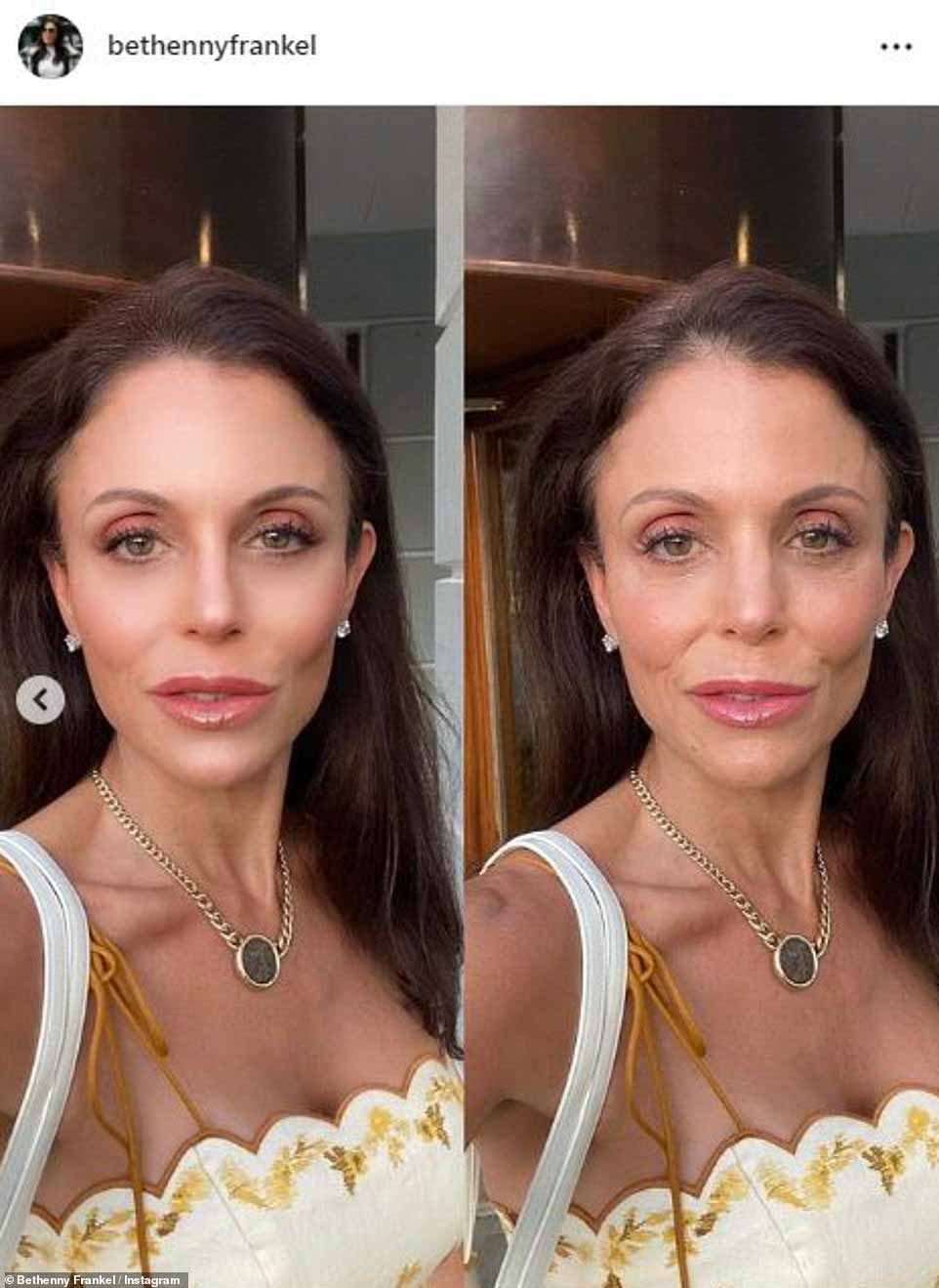 Ранее в сентябре ведущая подкаста опубликовала в Instagram свою фотографию до и после использования фильтра. Звезда известна тем, что публикует снимки без фильтров и макияжа.