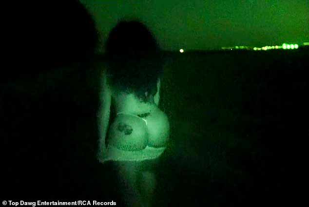 Cheeky: В финальной сцене видео на ранее не издававшийся трек - SZA снимает топ и раздевается до стрингов для ночной прогулки, снятое ее возлюбленным.