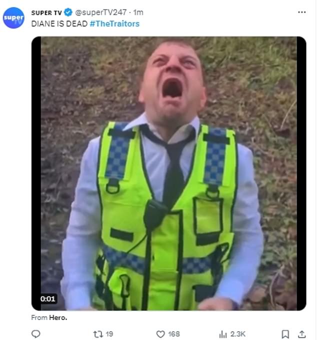 Зрители отправились в X — ранее известный как Twitter — чтобы поделиться своим разочарованием по поводу того, что Дайан была сбита предателями, и опубликовали гифки, на которых люди плакали и убегали.