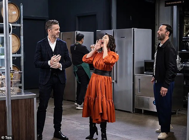 Мелиссу исключили из MasterChef Australia в прошлом году на фоне слухов о вражде между ней и коллегами-судьями Энди Алленом и покойным Джоком Зонфрилло (слева), которые она отрицает.