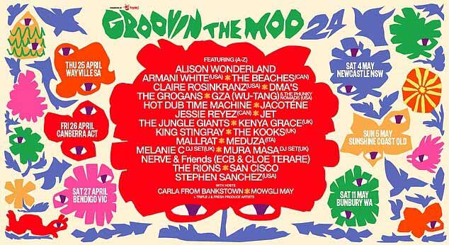 В этом году на музыкальном фестивале Groovin the Moo примет участие огромное количество австралийских и международных имен.