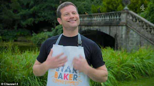 Дермот О'Лири был награжден фартуком Star Baker в программе «Великий конкурс знаменитостей» за борьбу с раком на канале 4 в воскресенье.